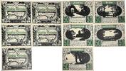 Deutschland, Deutsches Reich 5 x 50 Pfennig 5 x Notgeldschein, Stadt Plön, Schleswig-Holstein -