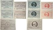 Deutschland, Deutsches Reich 2 x 20, 2 x 50, 1 x 100 Pfennig 5 x Notgeldschein, Siegel der Stadt Heide -