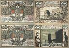 Deutschland, Deutsches Reich 2 x 25 Pfennig 2 x Notgeldschein, Stadt Insel Helgoland, Schleswig-Holstein -