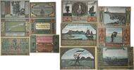 Deutschland, Deutsches Reich 1 Mk. 2 Mk 20,30,50,75 Pfennig 6 x Notgeldschein, Hallig Langness-Nordmarsch, Schleswig-Holstein -