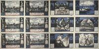 Deutschland, Deutsches Reich 4 x 50 Pfennig, 2 x 75 Pfennig 6 x Notgeldschein, Gothmund Lübecker Fischermeister Lübeck, Schleswig-Holstein -