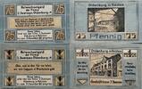 Deutschland, Deutsches Reich 1 Mark, 75 Pfennig 2 x Notgeldschein, Oldenburg Schleswig-Holstein -