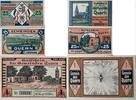 Deutschland, Deutsches Reich 1 Mark, 2 x 25 Pfennig 3 x Notgeldschein, Gutschein der Gemeinden Quern, Schleswig-Holstein -