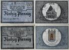 Deutschland, Deutsches Reich 2 x 50 Pfennig 2 x Notgeldschein, Stadt Westerland Sylt Schleswig-Holstein -