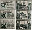 Deutschland, Deutsches Reich 25,50,75 Pfennig 3 x Notgeldschein, Notgeld der Stadt Holzminden -