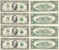USA - Vereinigte Staaten v. Amerika 4* $ 10 Dollars Banknote Atlanta, vier folgende Serien Nummer -