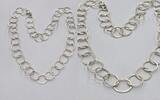 Silbercollier 925er Silber Kette, L ca. 58 cm -