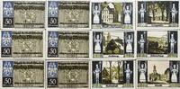 Deutschland, Deutsches Reich 6 x 50 Pfennig 6 x Notgeldschein, Stadt Schneeberg -