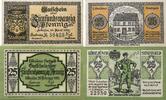 Deutschland, Deutsches Reich 2 x 25 Pfennig 2 x Notgeldschein, Löbejüner Stadtgeld, Löbejün -