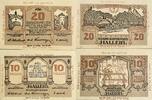 Österreich 10,20 Heller 2 x Notgeldschein, Stadtgemeinde Hallein -