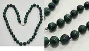 Antikschmuck Malachit Collier Kette Malachitcollier Malachitschmuck Perlencollier -