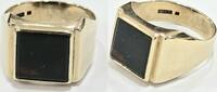 Perlenschmuck Herrenschmuck 8K 333er Gold Goldring Herrenring Jaspis -
