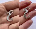 Brosche mit dem Buchstaben E 835er Silber Silberschmuck -