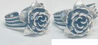 Silberschmuck 925er Silber Silberring, Silberrosen Ring -