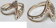 Silberschmuck 925er Silber Unique Sterling Silber Squiggle Ring,Sample Ring -