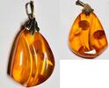 Schmuck Vintage Pendant Amber, Bernstein Anhänger -