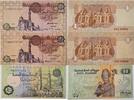 Ägypten 2* 1 Pound, 50 Piastres Banknote 3 Stück -