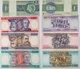 Brasilien 1, 100, 200, 500 Cruzeiros Banknote 4 Stück -