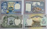Nepal 1, 2 Rupee Banknote 2 Stück -