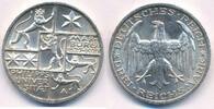 Deutschland Weimarer Republik 3 Reichsmark Mark 400 Jahre Philipps-Universität Marburg University -
