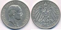 Kaiserreich Deutsches Reich Deutschland 3 Mark Sachsen, Friedrich August III. (1904-1918) -