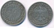 Deutschland Weimarer Republik 50 Reichspfennig Pfennig Kursmünze -