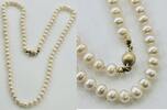 Goldschmuck Perlenschmuck Perlenkette Perlen 585 14 Karat Gold Collier Perlencollier -