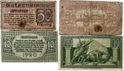 Deutschland, Deutsches Reich 10, 50 Pfennig 2 x Notgeldschein, Stadt Bonn -