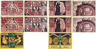 Deutschland, Deutsches Reich 2 x 25, 3 x 50 Pfennig 5 x Notgeldschein, Stadt Boppard, Rheinland-Pfalz -