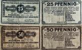 Deutschland, Deutsches Reich 25, 50 Pfennig 2 x Notgeldschein, Stadt Bückeburg -