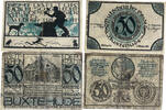 Deutschland, Deutsches Reich 2 x 50 Pfennig 2 x Notgeldschein, Notgeld Buxtehude -