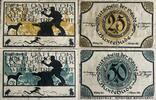 Deutschland, Deutsches Reich 25,50 Pfennig 2 x Notgeldschein, Notgeld Buxtehude -
