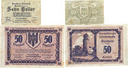 Österreich Notgeld 10,50 Heller 2 x Notgeldschein, Bregenz, Vorarlberg -