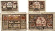 Österreich Notgeld 10,50 Heller 2 x Notgeldschein, Stadtgemeinde Hallein -