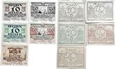 Österreich Notgeld 2x10,20,2x50 Heller 5 x Notgeldschein, Stadtgemeinde Horn -