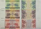 Georgien 2000, 3000, 30000 Lari Banknote 3 Stück -