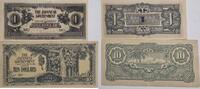 Malaya Japanische Regierung 1, 10 Dollars Banknote 2 Stück, Japanese Government -