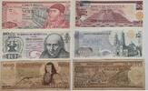 Mexiko 10, 20, 1000 Pesos Banknote 3 Stück -