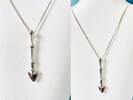 Silberschmuck 925er Silber Silber Halskette mit Pfeil Anhänger, Herrenkette -