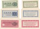 3. Reich, Deutschland, Wehrmacht 1,5,10 Reichsmark 3xBanknote, Lot, Verrechnungsscheine -