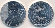 Frankreich 10 Francs Republique, Hahn -