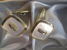 Goldschmuck 14 K Manschettenknöpfe 585er Gold Perlmutt -