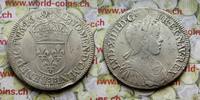 Frankreich 1/2 ECU Frankreich Ludwig XIV. 1643-1715 T NANTES