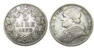 Vatikan 5 Lire Vatikan Papst Pius XI. 5 Lire 1870