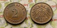 Deutschland 2 Pfenning Kaiserreich, 1915 A, großer Adler