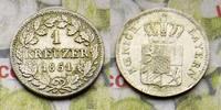 Deutschland 1 Kreuzer Bayern Maximilian II. Kreuzer 1851 Vorzüglich / kleiner RF