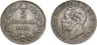 Italien 2 Cemtesimi Italien Vit. EM. II 2 Centesimi 1867 M