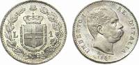 Italien 1 Lire Italien Umberto I, 1878-1900 1 Lire 1887