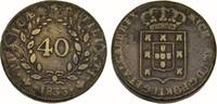 Portugal 40 reis Portugal, Miquel 1828 - 1834, 40 Reis 1833