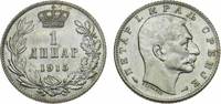 Serbien 1 Dinar Serbien, Peter I., 1903 - 1918, 1 Dinar 1915